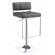 Adjustable Bar Stool Chrome and Grey