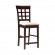Upholstered Counter Height Stools Cappuccino and Tan (Set of 2)