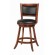Upholstered Swivel Counter Height Stools Chestnut and Black (Set of 2)