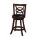 Swivel Counter Height Stools with Upholstered Seat Cappuccino (Set of 2)