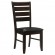 Dalila Ladder Back Side Chairs Cappuccino and Black (Set of 2)