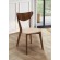 Kersey Dining Side Chairs with Curved Backs Beige and Chestnut (Set of 2)
