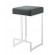 Square Counter Height Stool Black and Chrome
