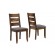 Alston Ladder Back Dining Side Chairs Knotty Nutmeg and Grey (Set of 2)