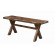 Alston X-shaped Dining Bench Knotty Nutmeg