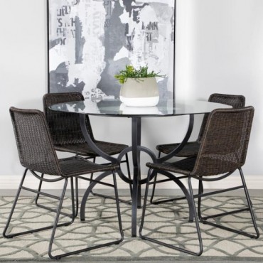 Aviano Round Metal Dining... 2