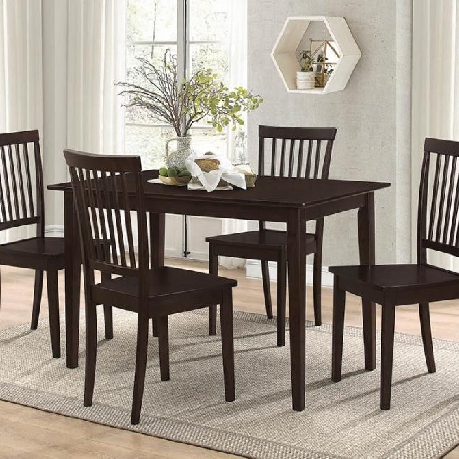 5-piece Dining Set Cappuccino