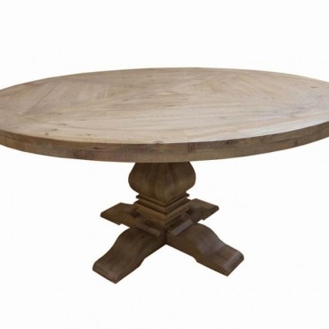 Florence Round 60-inch Wood...