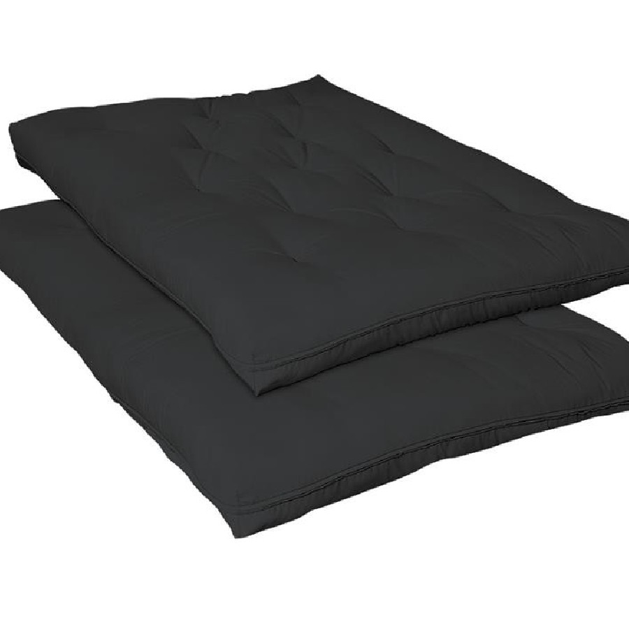 7.5" Deluxe Innerspring Futon Pad Black