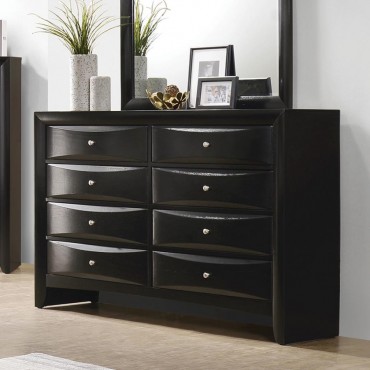 Briana 8-drawer Dresser Black 2
