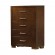 Jessica 5-drawer Chest Cappuccino