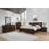 Jessica Eastern King Bed with Storage Headboard Cappuccino