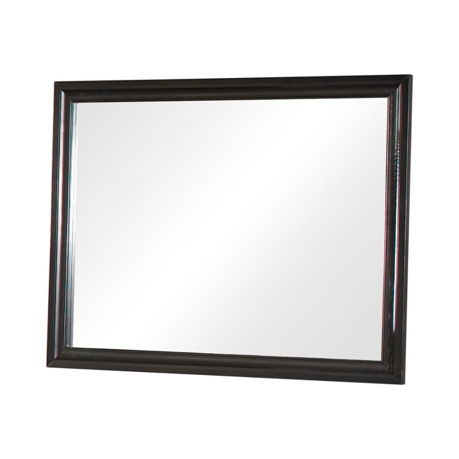 Barzini Rectangular Mirror Black