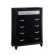 Barzini 5-drawer Rectangular Chest Black