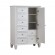 Sandy Beach 8-drawer Man's Chest Storage White