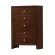 Serenity Rectangular 5-drawer Chest Rich Merlot