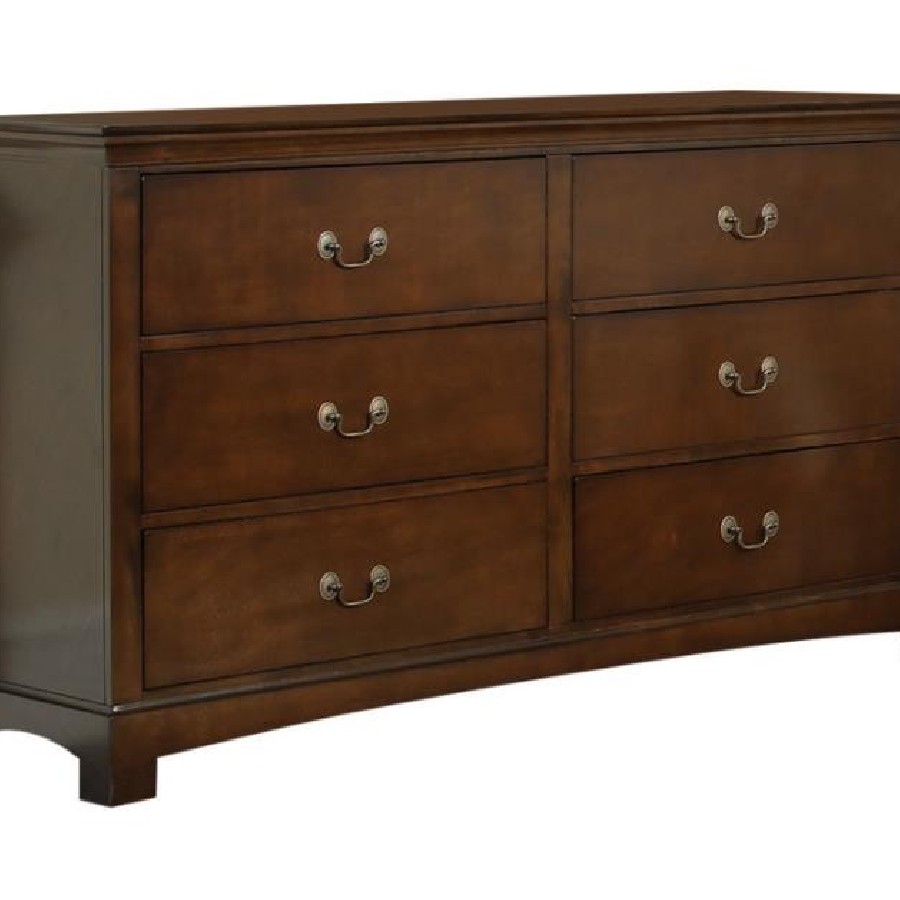 Tatiana 6-drawer Dresser Warm Brown