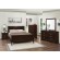 Louis Philippe Eastern King Panel Sleigh Bed Cappuccino