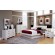 Jessica Eastern King Platform Bed with Rail Seating White