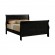 Santee Louis Philippe Full Sleigh Panel Bed Black