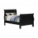 Santee Louis Philippe Twin Sleigh Panel Bed Black