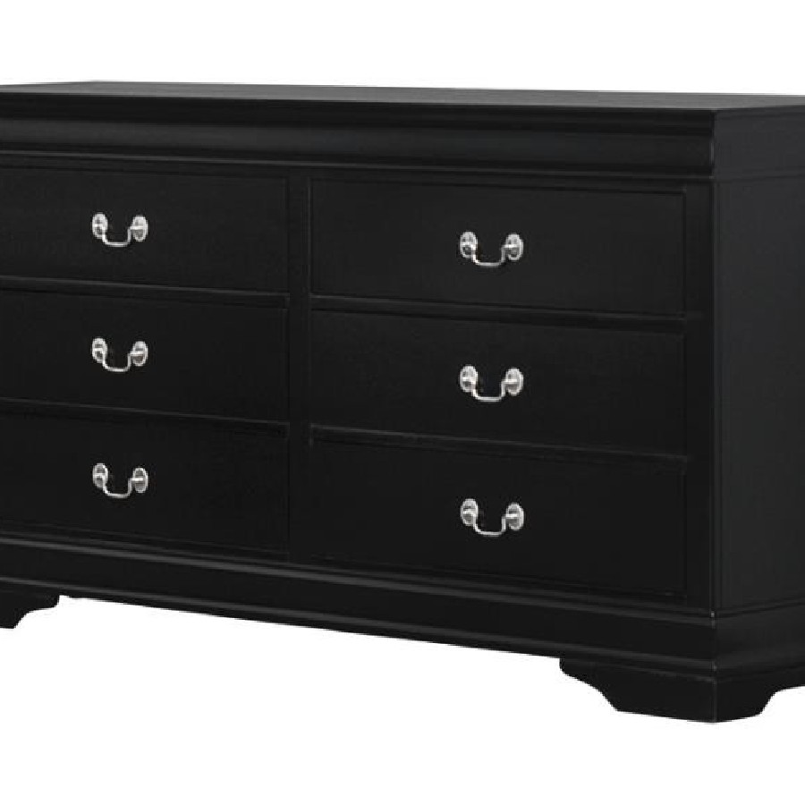 Louis Philippe Rectangular 6-drawer Dresser