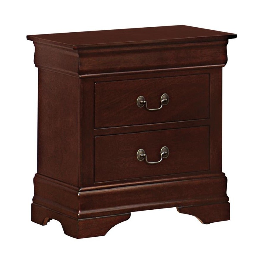 Louis Philippe Rectangular 2-drawer Nightstand