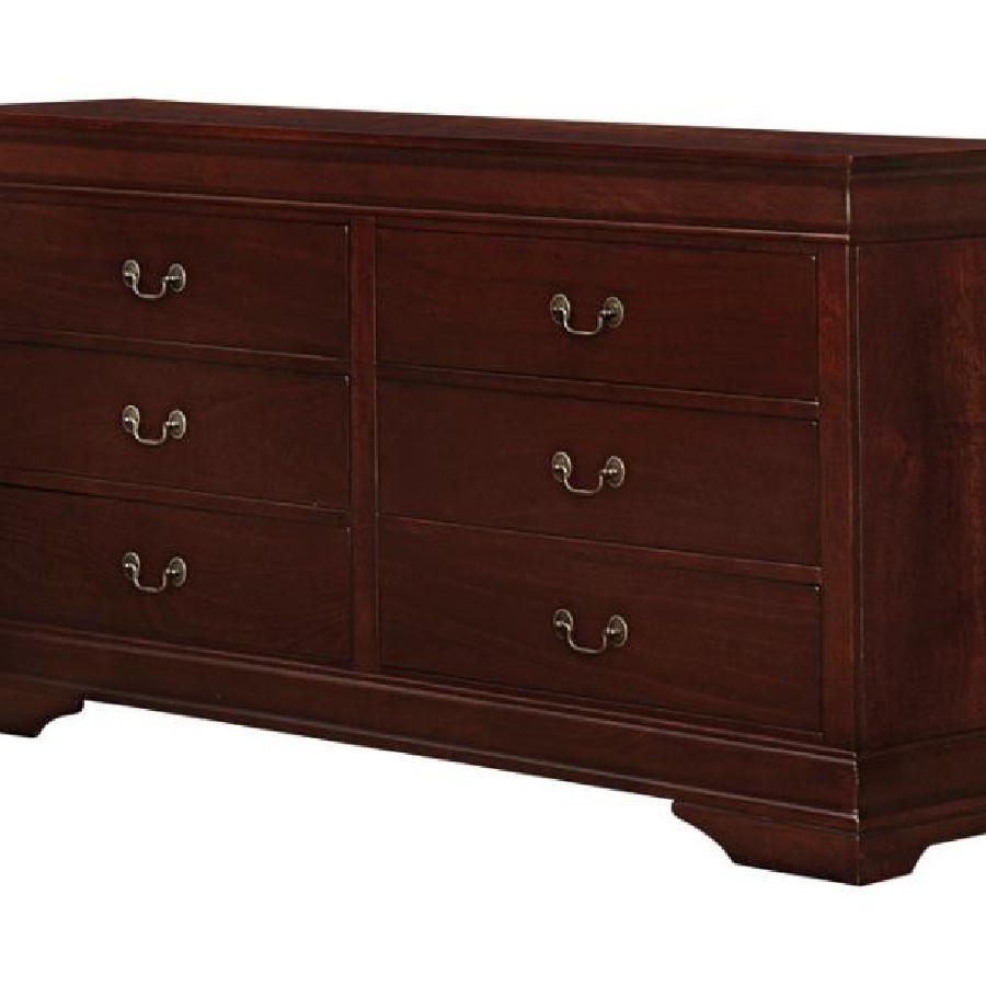 Louis Philippe Rectangular 6-drawer Dresser