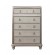 Bling Game 6-drawer Chest Metallic Platinum