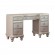 9-drawer Vanity Desk Metallic Platinum