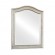 Arched Top Vanity Mirror Metallic Platinum