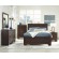 Kauffman Eastern King Panel Bed Dark Cocoa