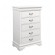 Louis Philippe 5-drawer Chest White