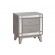 Leighton 2-drawer Nightstand Metallic Mercury