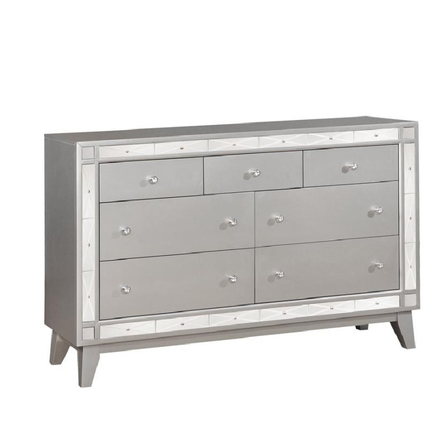 Leighton 7-drawer Dresser Metallic Mercury