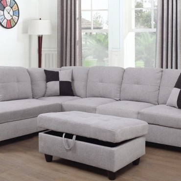EF121A----Grey Sectional...