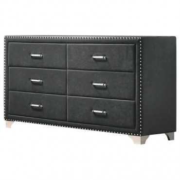Melody 6-drawer Upholstered...