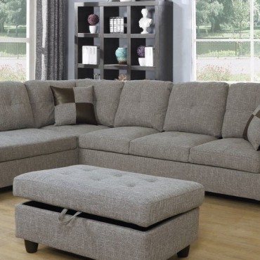 EF118A----Grey Sectional...