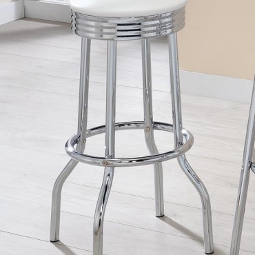 Retro Upholstered Metal...