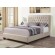 Chloe Tufted Upholstered Eastern King Bed Oatmeal