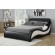 Niguel Eastern King Upholstered Bed Black and White