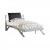 Leclair Twin Metal Bed Black and Silver