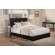 Conner California King Upholstered Panel Bed Black