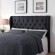 Murrieta Queen/Full Tufted Upholstered Headboard Charcoal