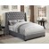 Pissarro Eastern King Tufted Upholstered Bed Grey