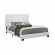 Muave Twin Upholstered Bed White