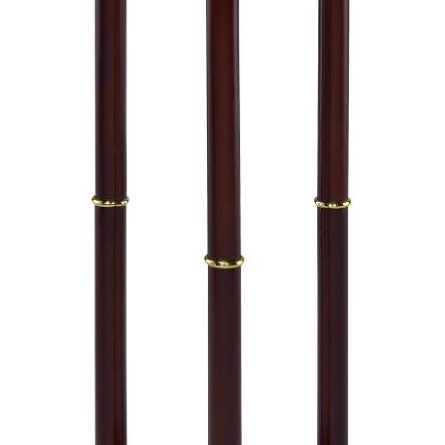 Round Marble Top Accent Table Merlot