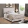 Boyd Eastern King Upholstered Bed with Nailhead Trim Ivory