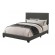 Boyd Full Upholstered Bed with Nailhead Trim Charcoal