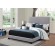 Boyd Eastern King Upholstered Bed with Nailhead Trim Grey